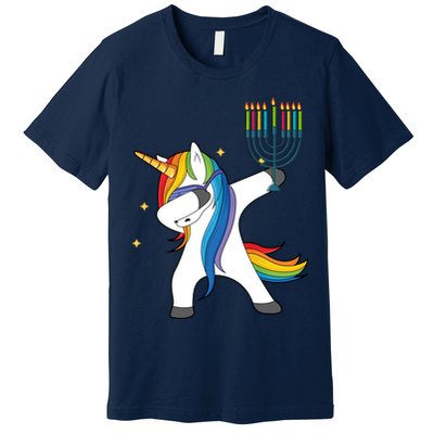 Dabbing Unicorn Hanukkah Premium T-Shirt