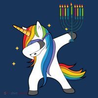 Dabbing Unicorn Hanukkah Premium T-Shirt