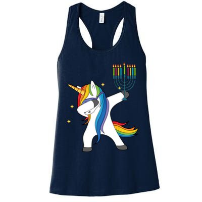 Dabbing Unicorn Hanukkah Womens Tank Top