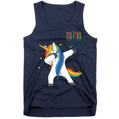 Dabbing Unicorn Hanukkah Tank Top