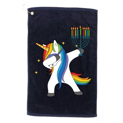 Dabbing Unicorn Hanukkah Golf Towel