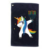 Dabbing Unicorn Hanukkah Golf Towel
