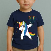 Dabbing Unicorn Hanukkah Toddler T-Shirt