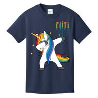 Dabbing Unicorn Hanukkah Kids T-Shirt