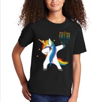 Dabbing Unicorn Hanukkah Kids T-Shirt