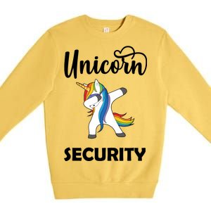 Dabbing Unicorn Security Premium Crewneck Sweatshirt