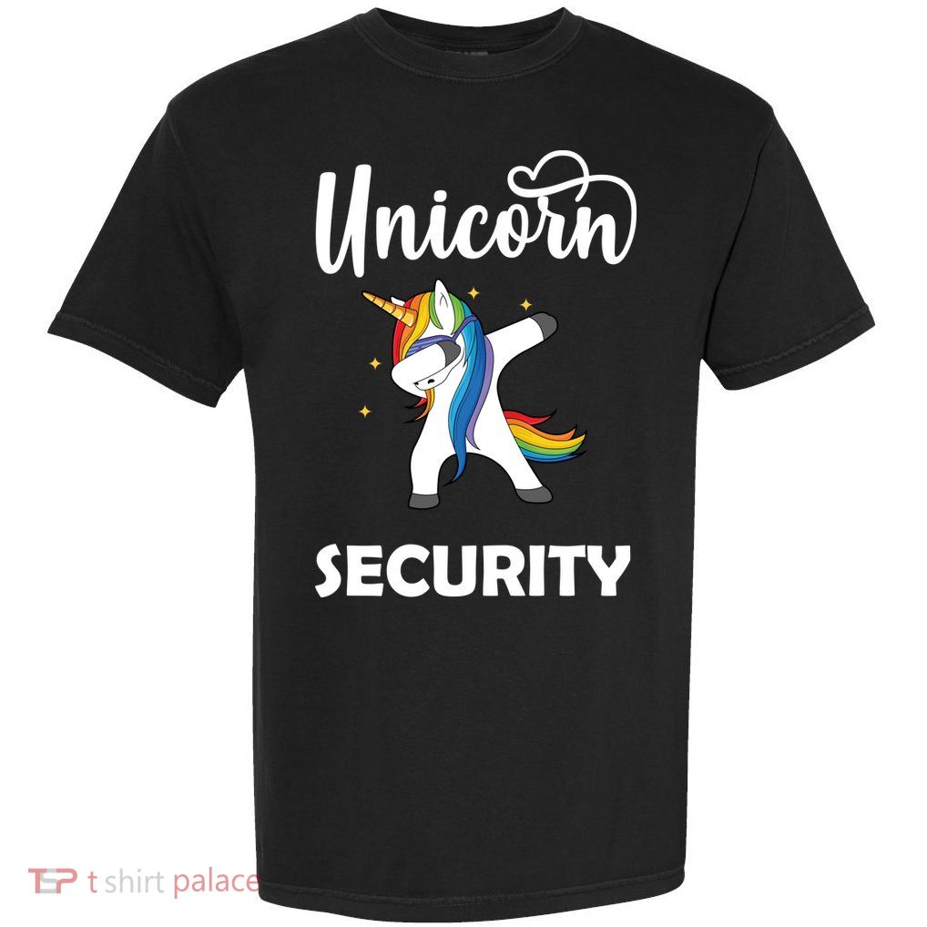 Dabbing Unicorn Security Garment-Dyed Heavyweight T-Shirt