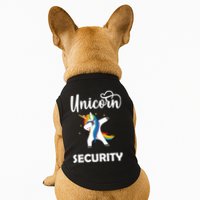 Dabbing Unicorn Security Doggie Tank
