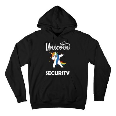 Dabbing Unicorn Security Hoodie