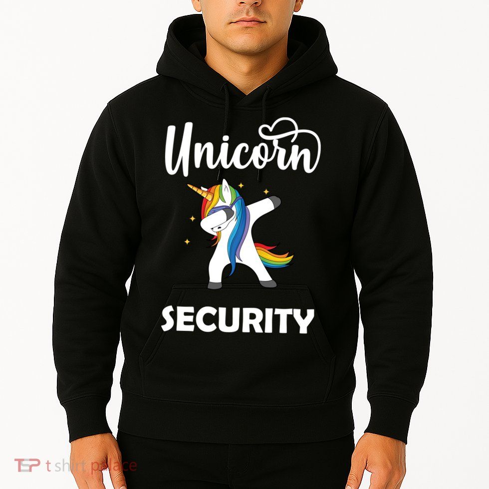 Dabbing Unicorn Security Hoodie