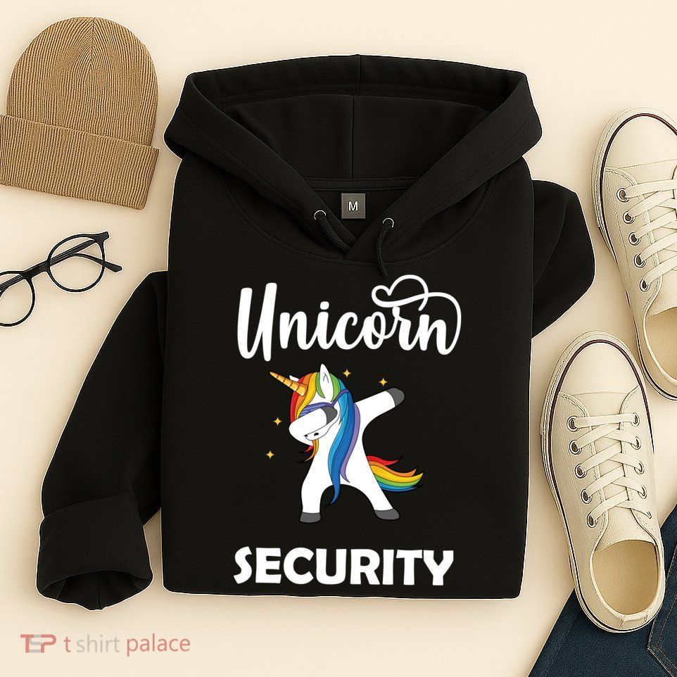 Dabbing Unicorn Security Hoodie
