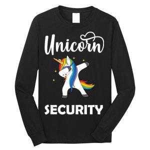 Dabbing Unicorn Security Long Sleeve Shirt