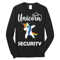 Dabbing Unicorn Security Long Sleeve Shirt