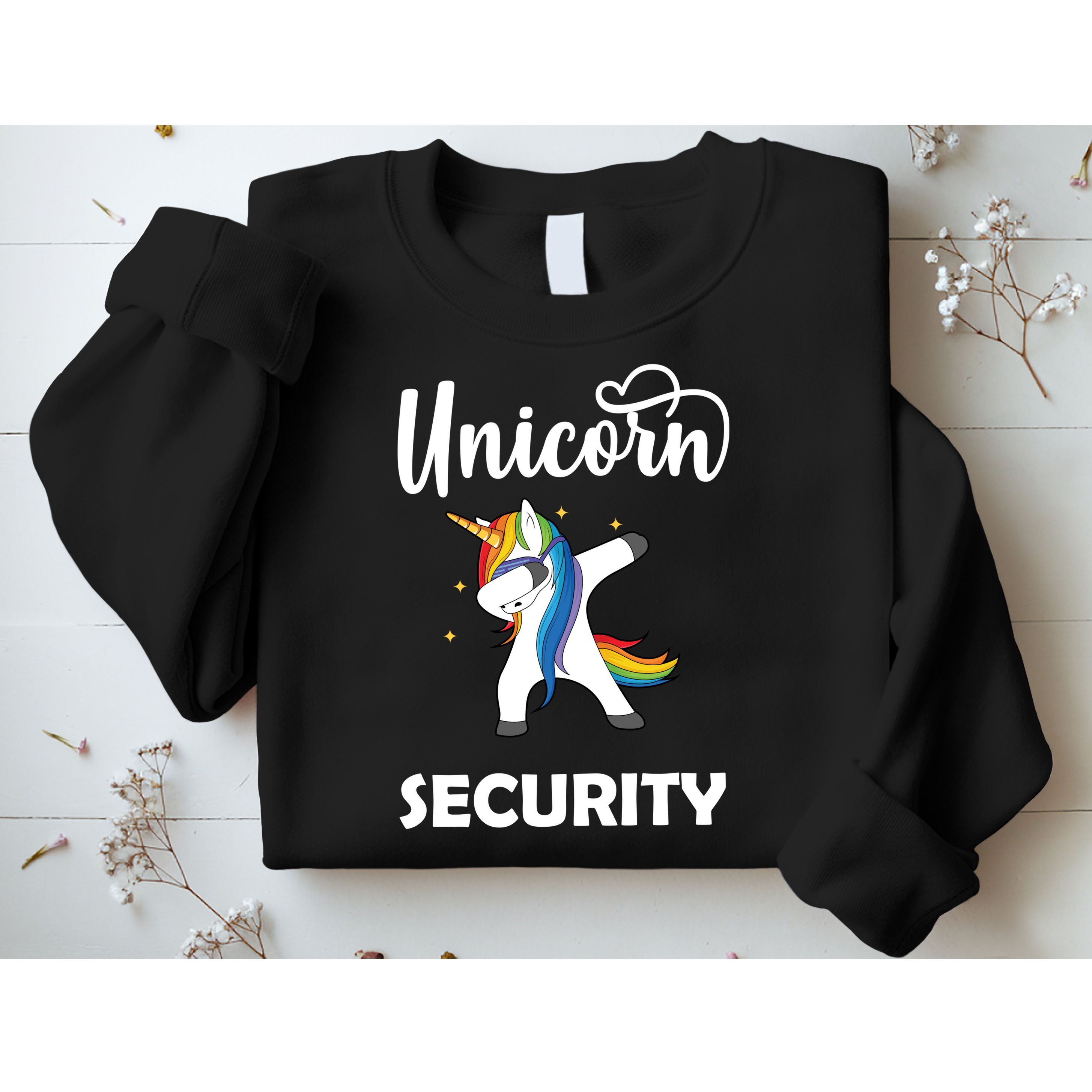 Dabbing Unicorn Security Sweatshirt