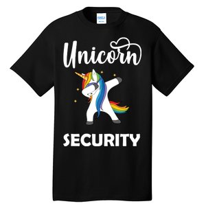 Dabbing Unicorn Security Tall T-Shirt