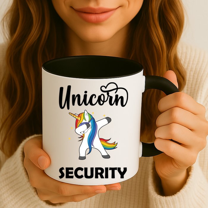 Dabbing Unicorn Security Mug