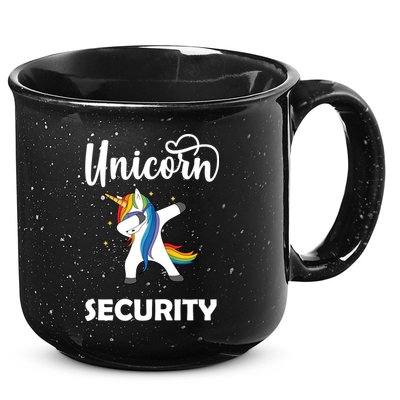 Dabbing Unicorn Security 15oz Campfire Ceramic Mug