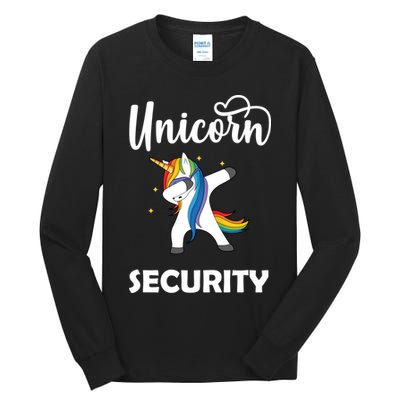 Dabbing Unicorn Security Tall Long Sleeve T-Shirt