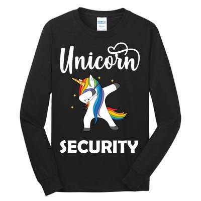 Dabbing Unicorn Security Tall Long Sleeve T-Shirt