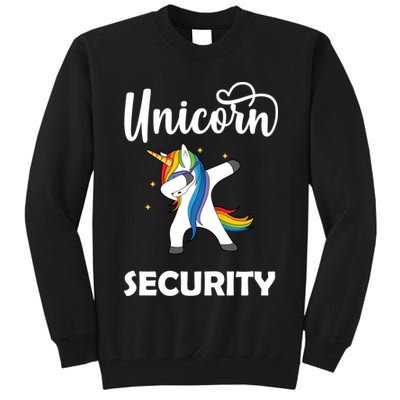 Dabbing Unicorn Security Tall Sweatshirt