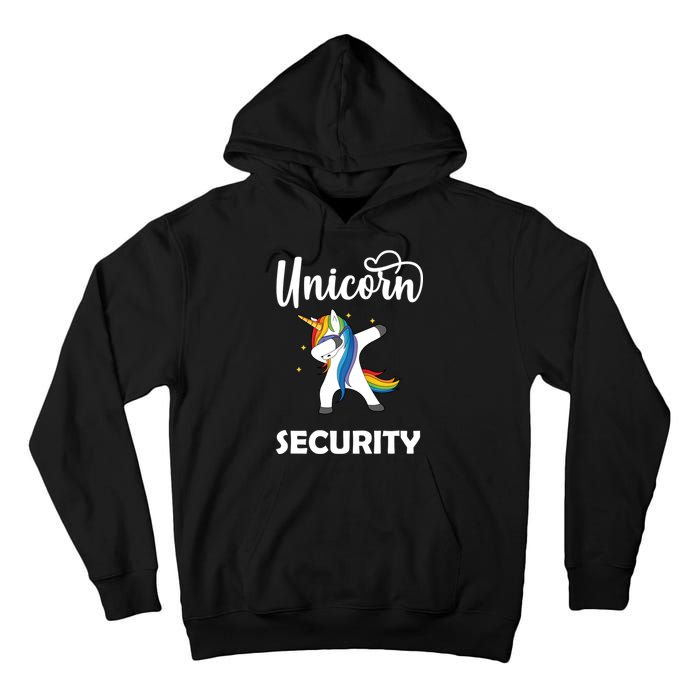 Dabbing Unicorn Security Tall Hoodie