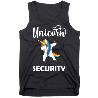 Dabbing Unicorn Security Tank Top