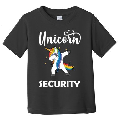 Dabbing Unicorn Security Toddler T-Shirt