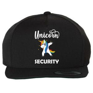 Dabbing Unicorn Security Wool Snapback Cap