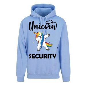 Dabbing Unicorn Security Unisex Surf Hoodie