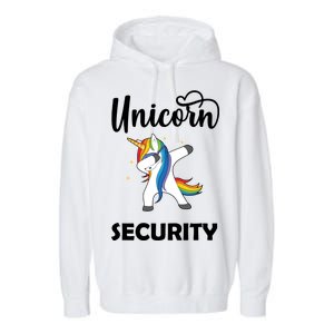 Dabbing Unicorn Security Garment-Dyed Fleece Hoodie