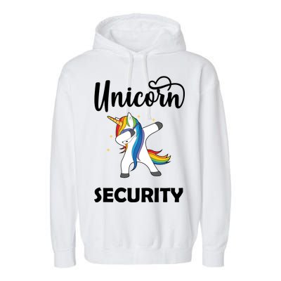 Dabbing Unicorn Security Garment-Dyed Fleece Hoodie