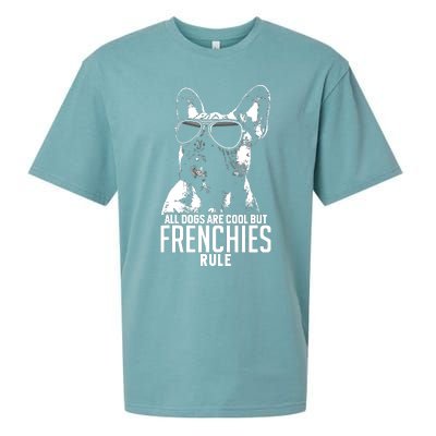 Dogs Are Cool But French Bulldogs Rule Funny Sueded Cloud Jersey T-Shirt