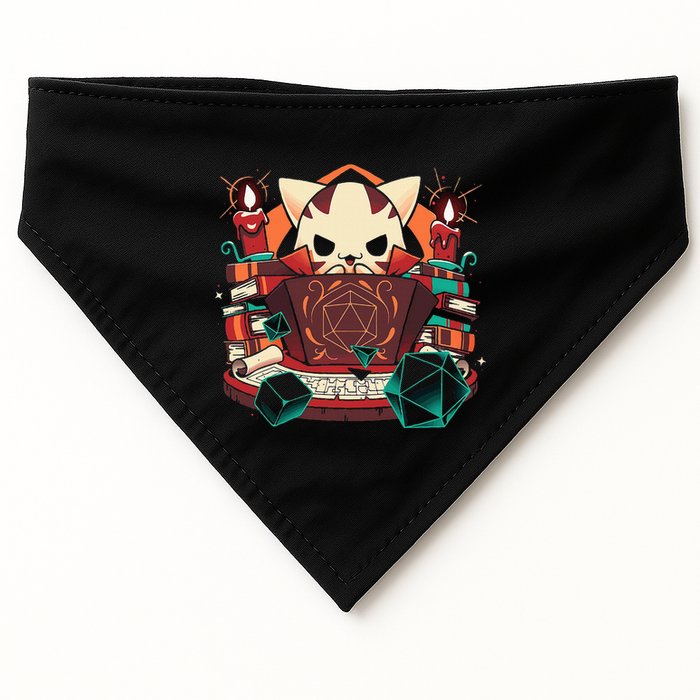 Dungeon And Cats Tabletop Gaming Role Player USA-Made Doggie Bandana