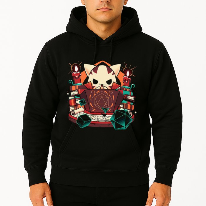 Dungeon And Cats Tabletop Gaming Role Player Hoodie