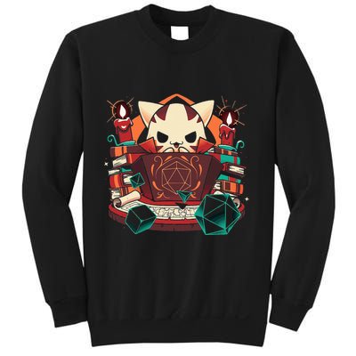 Dungeon And Cats Tabletop Gaming Role Player Sweatshirt