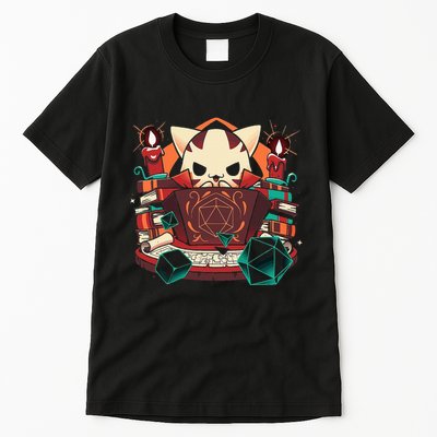 Dungeon And Cats Tabletop Gaming Role Player Tall T-Shirt