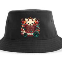 Dungeon And Cats Tabletop Gaming Role Player Sustainable Bucket Hat