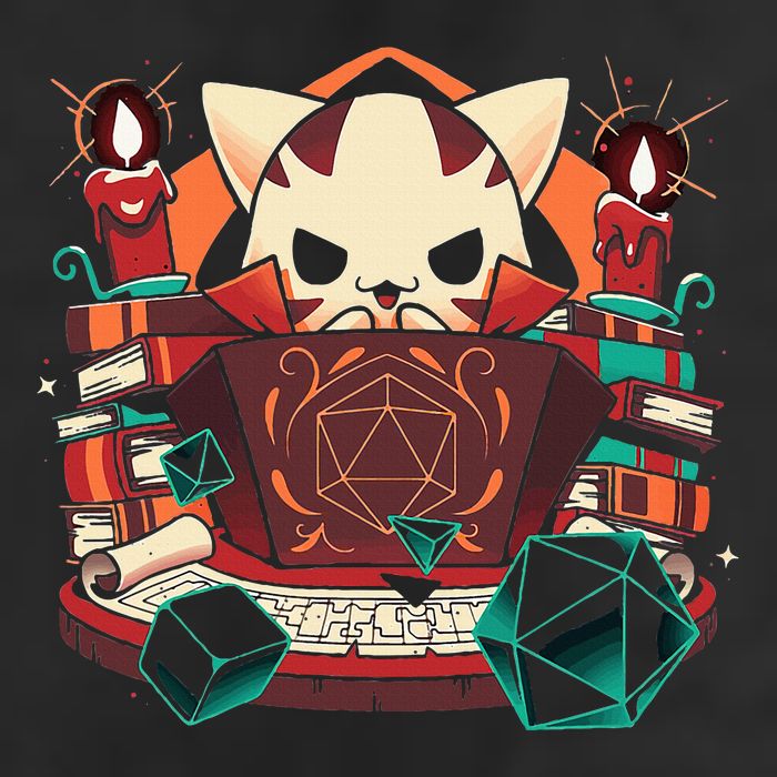 Dungeon And Cats Tabletop Gaming Role Player Beanie