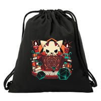 Dungeon And Cats Tabletop Gaming Role Player Drawstring Bag