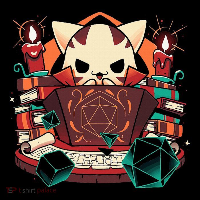 Dungeon And Cats Tabletop Gaming Role Player 16 in Basic Backpack