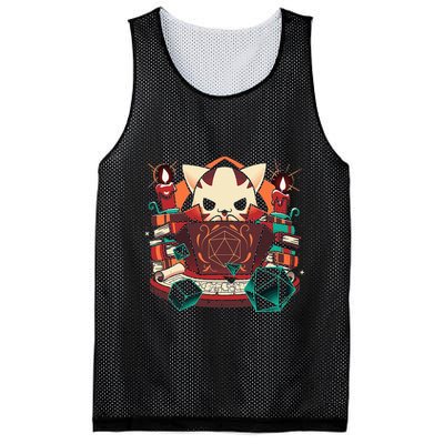Dungeon And Cats Tabletop Gaming Role Player Mesh Reversible Basketball Jersey Tank