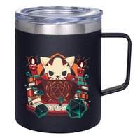 Dungeon And Cats Tabletop Gaming Role Player 12oz Stainless Steel Coffee Mug