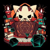 Dungeon And Cats Tabletop Gaming Role Player Premium T-Shirt