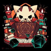 Dungeon And Cats Tabletop Gaming Role Player Tie-Dye T-Shirt