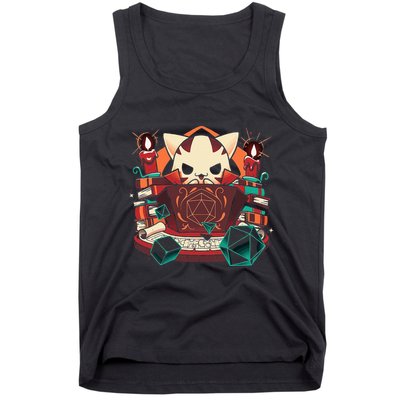 Dungeon And Cats Tabletop Gaming Role Player Tank Top