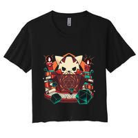 Dungeon And Cats Tabletop Gaming Role Player Crop Top
