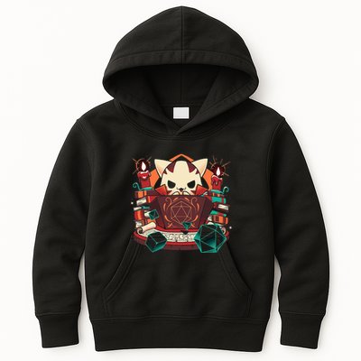 Dungeon And Cats Tabletop Gaming Role Player Kids Hoodie