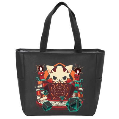 Dungeon And Cats Tabletop Gaming Role Player Zip Tote Bag