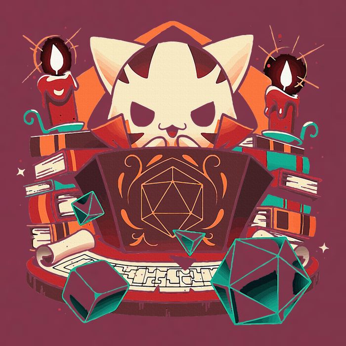 Dungeon And Cats Tabletop Gaming Role Player 16oz Travel Tumbler