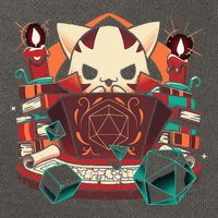Dungeon And Cats Tabletop Gaming Role Player Cotton Canvas Backpack